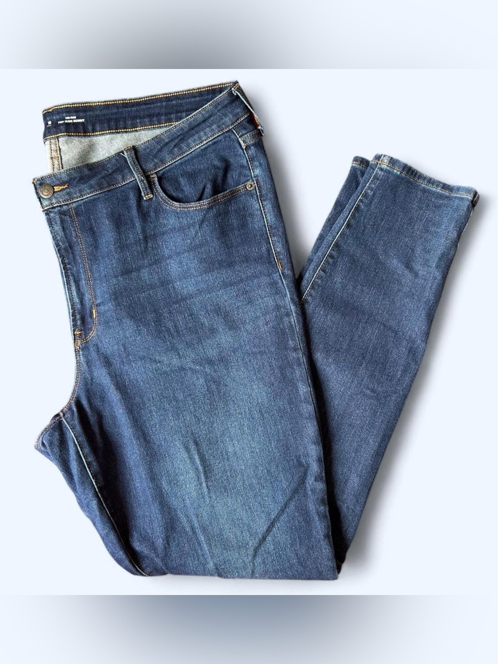 Old Navy Women's Skinny Jeans - Dark Blue - Size 18 Tall